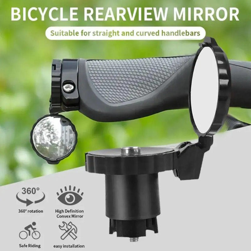 Mountain Biking Definition - Bicycle Handlebar Blocking Rearview Mirror Outdoor