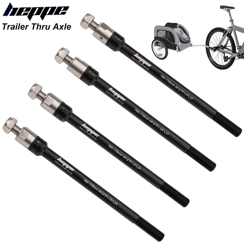Mountain Biking For Kids - HEPPE Bicycle Trailer Thru Axle Cargo