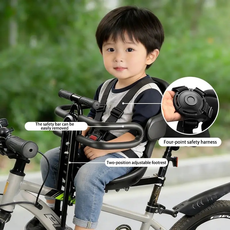 Mountain Biking For Kids - Front Mount Kids Bike Seat with