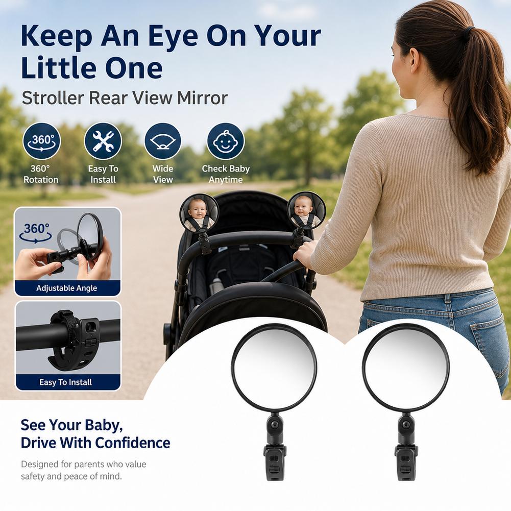2Pcs Bike Mirror Adjustable Ha - Mountain Biking For Kids 评论和价格