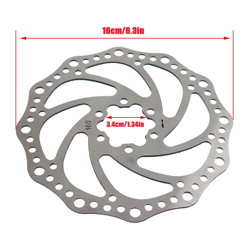 New 160MM Hydraulic Brake Disc - Mountain Biking Pads 评论和价格