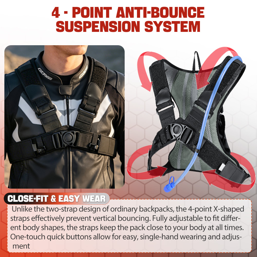NEWBOLER 8L Motorcycle Cycling - Mountain Biking Hydration Pack 评论和价格