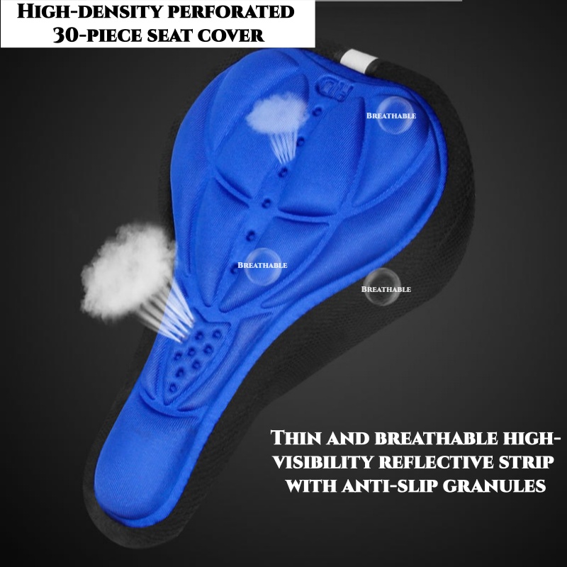 Bicycle seat pad, 3D soft ridi - Mountain Biking Pads 评论和价格