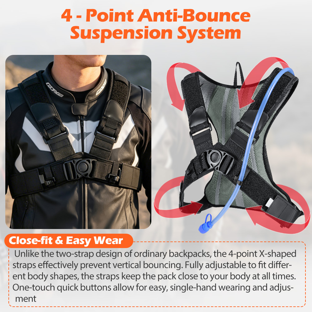 NEWBOLER 5L Motorcycle Cycling - Mountain Biking Hydration Pack 评论和价格