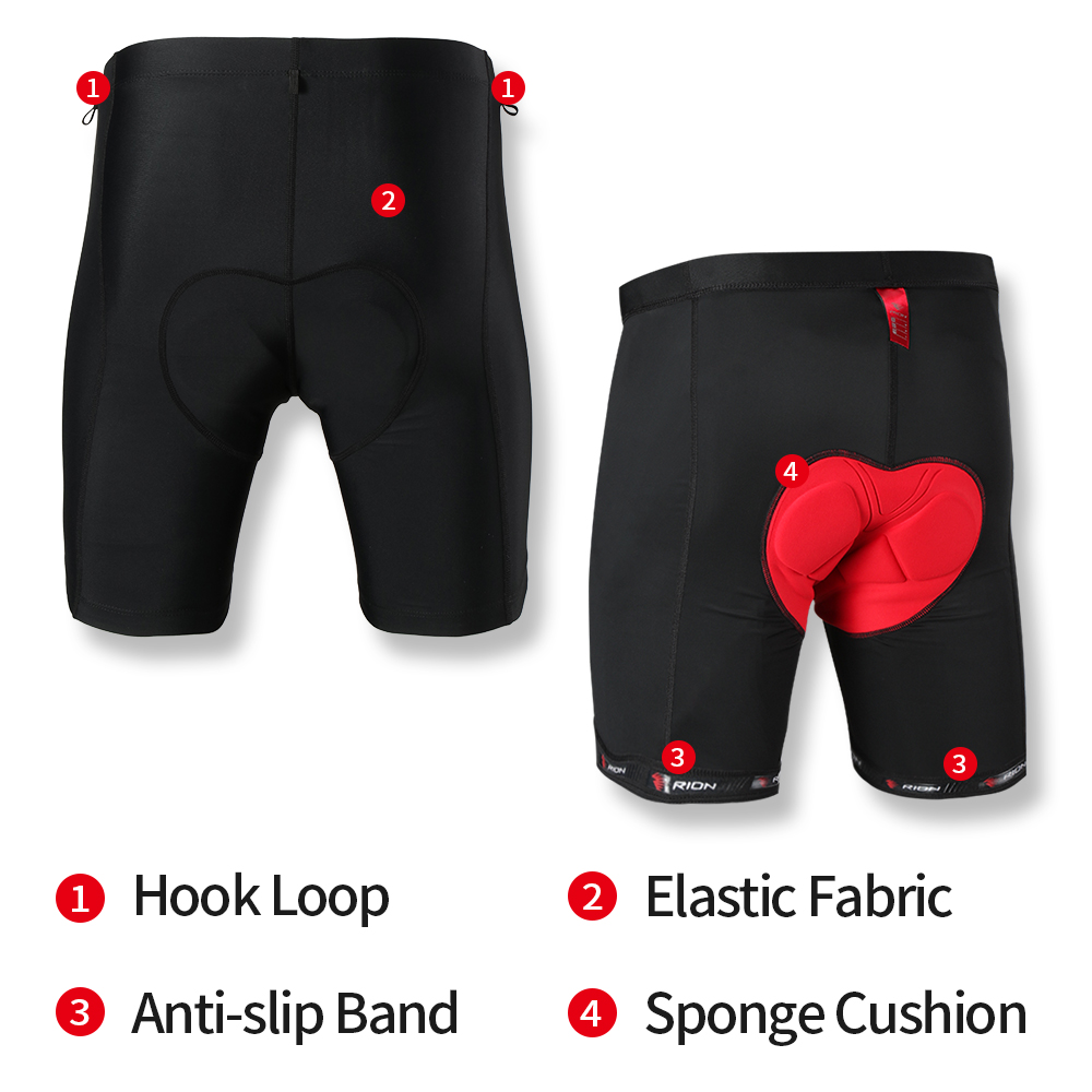 RION Men's Cycling Shorts Deta - Mountain Biking Outfit 评论和价格