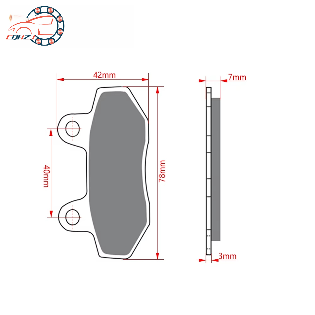 CQHZJ Motorcycle Front Brake P - Mountain Biking Pads 评论和价格